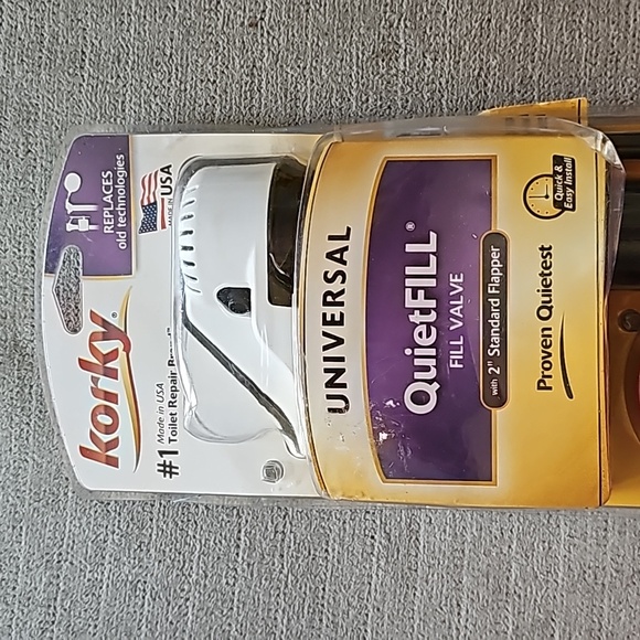 818BP Quietfill Universal Toilet Fill Valve and Premium Flapper Easy to Install - Picture 2 of 6